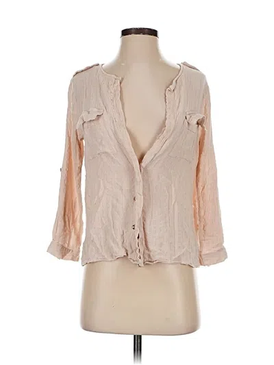 Pre-owned Flawless 3/4 Sleeve Blouse In Brown