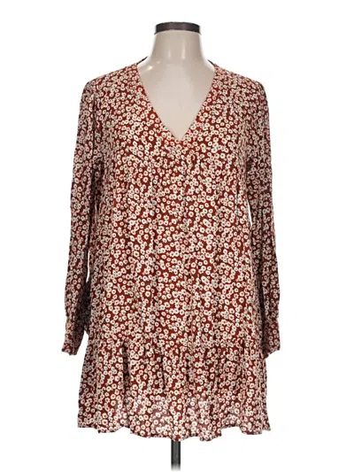 Pre-owned Flawless 3/4 Sleeve T-shirt In Brown