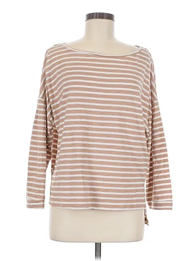 Pre-owned Flawless 3/4 Sleeve T-shirt In Brown