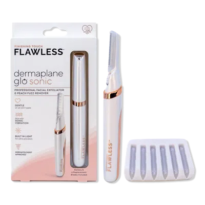 Flawless By Finishing Touch Dermaplane Glo Sonic Lighted Facial Exfoliator