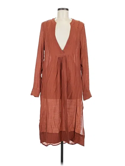 Pre-owned Flawless Casual Dress In Brown