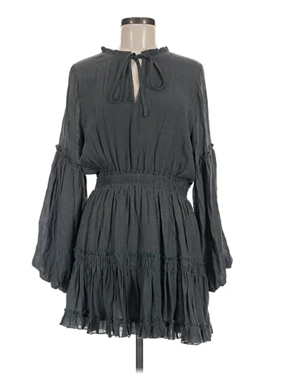 Pre-owned Flawless Casual Dress In Gray