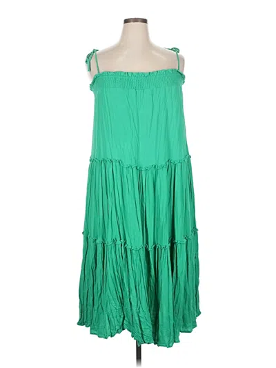 Pre-owned Flawless Casual Dress In Green