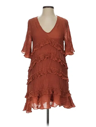 Pre-owned Flawless Cocktail Dress In Brown