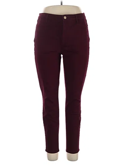 Pre-owned Flawless Jeggings In Burgundy