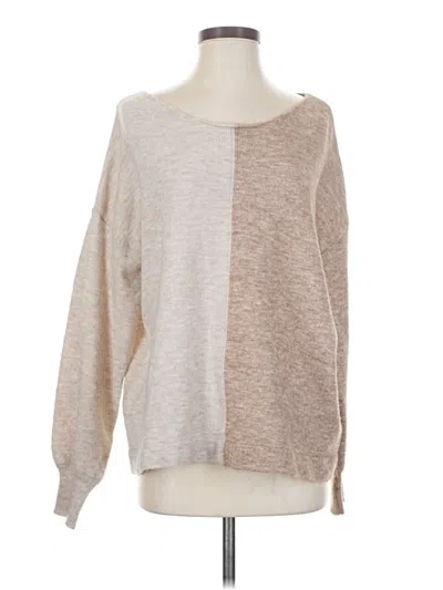 Pre-owned Flawless Pullover Sweater In Tan