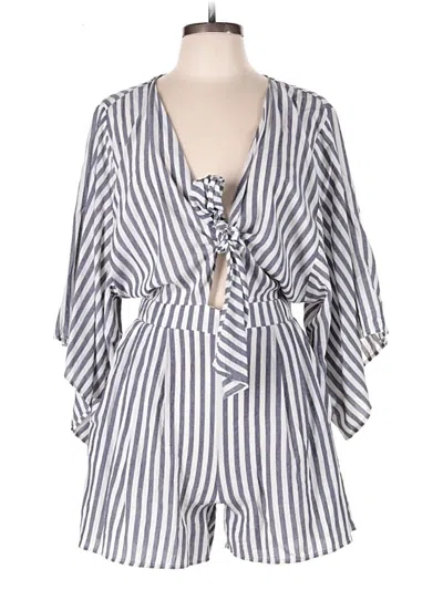 Pre-owned Flawless Romper In Gray