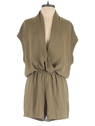 Pre-owned Flawless Romper In Tan