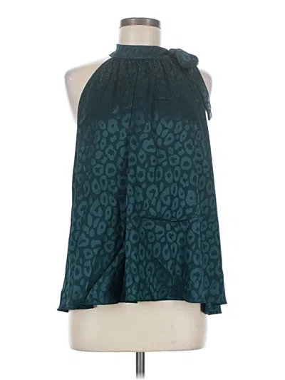 Pre-owned Flawless Sleeveless Blouse In Teal