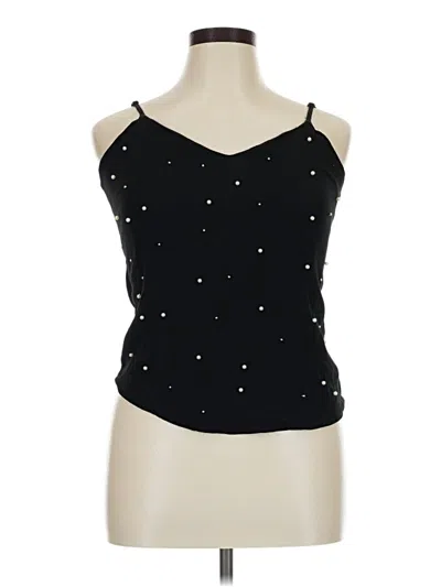 Pre-owned Flawless Tank Top Black Halter Neckline Tops