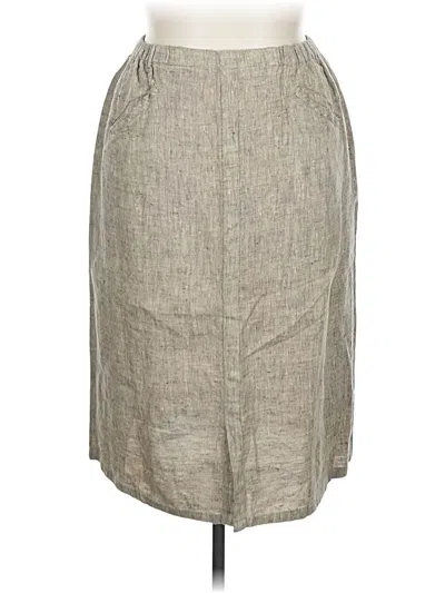 Pre-owned Flax By Jeanne Engelhart Casual Skirt In Gray