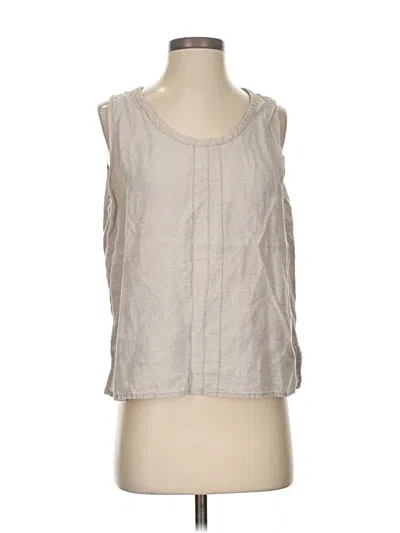 Pre-owned Flax By Jeanne Engelhart Sleeveless Blouse In Gray