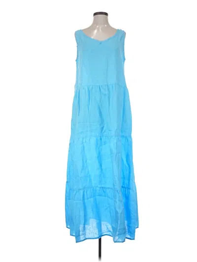 Pre-owned Flax Casual Dress In Blue