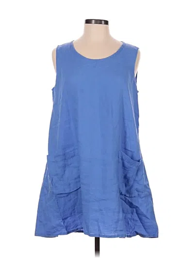 Pre-owned Flax Casual Dress In Blue