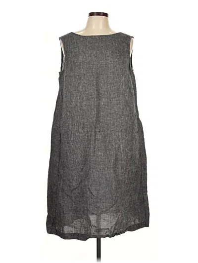 Pre-owned Flax Casual Dress In Gray