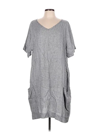 Pre-owned Flax Casual Dress In Gray