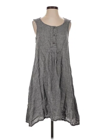 Pre-owned Flax Casual Dress In Gray