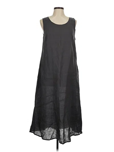 Pre-owned Flax Casual Dress In Gray