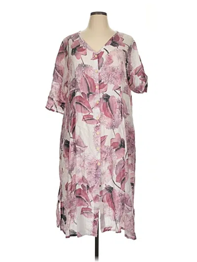 Pre-owned Flax Casual Dress In Pink