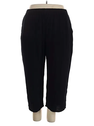 Pre-owned Flax Casual Pants In Black