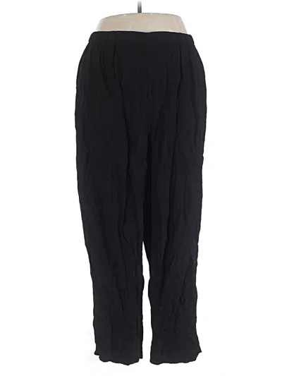 Pre-owned Flax Casual Pants In Black