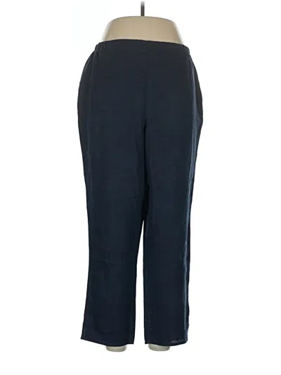 Pre-owned Flax Casual Pants In Blue