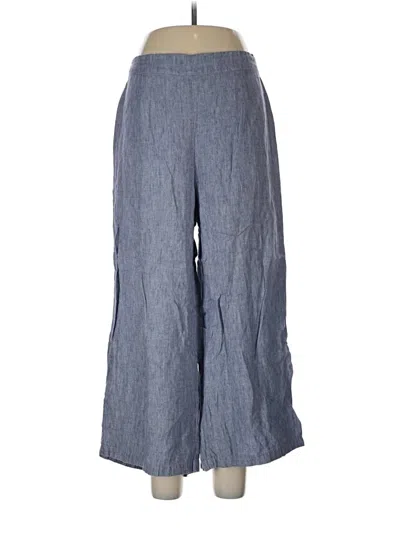 Pre-owned Flax Casual Pants In Blue