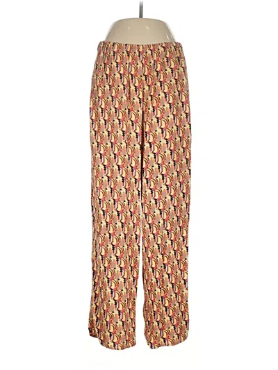 Pre-owned Flax Casual Pants In Orange
