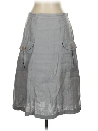 Pre-owned Flax Casual Skirt In Gray