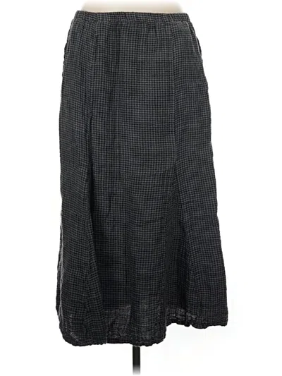 Pre-owned Flax Casual Skirt In Gray