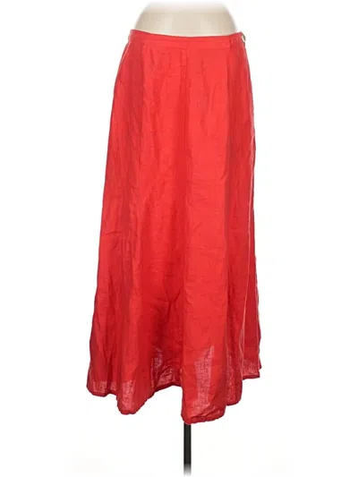 Pre-owned Flax Casual Skirt In Red