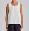 Flax Fundamental Tank In White In White