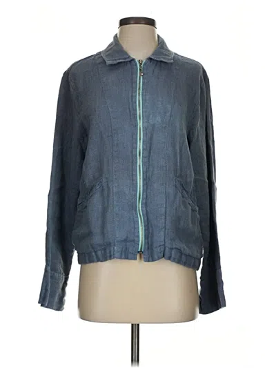 Pre-owned Flax Jacket In Blue