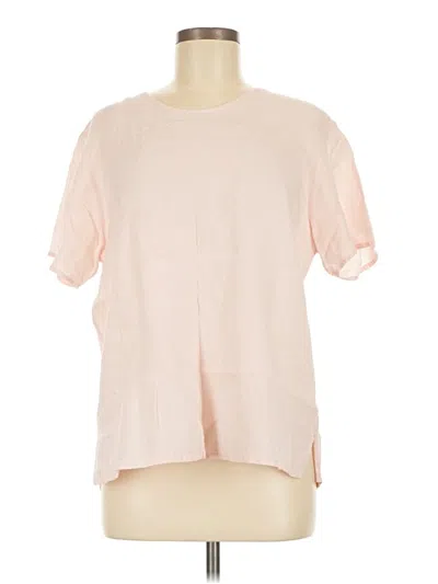 Pre-owned Flax Short Sleeve T-shirt In Pink
