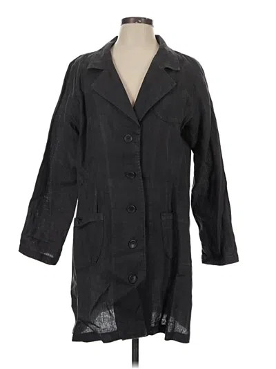 Pre-owned Flax Trenchcoat In Black