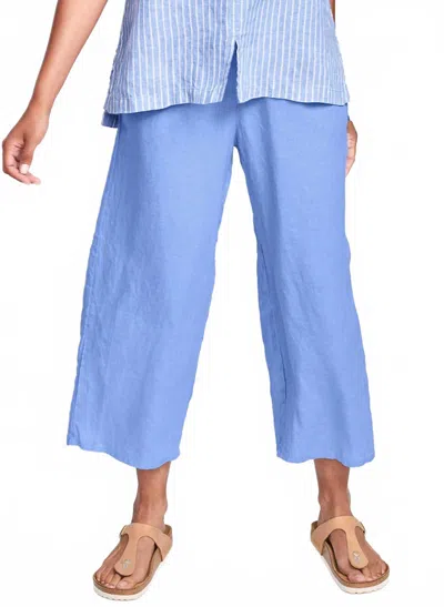 Flax Women's Floods Wide Leg Pant In Periwinkle In Blue