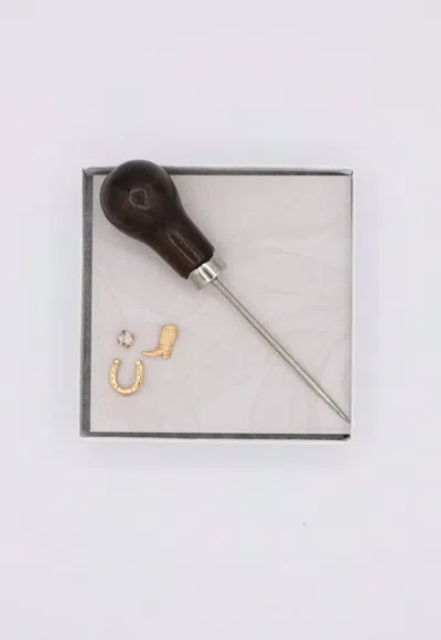 Fleastyle Unisex Western Hat Pin Kit In Gold