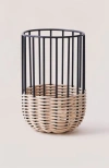 Fleck Cabo Kitchen Utensil Holder In Natural/black