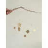 Fleck Foliage Brass Ornaments In Gold