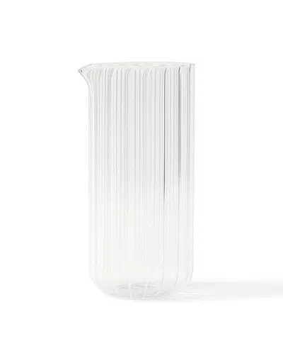 Fleck Kira Glass Pitcher In White