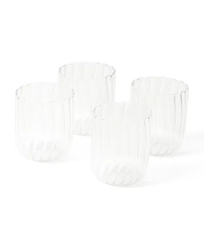 Fleck Kira Short Tumbler - Set Of 4 In Transparent