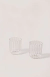 Fleck Kira Short Tumblers In Clear
