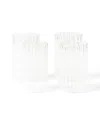 Fleck Kira Tall Tumbler - Set Of 4 In Transparent