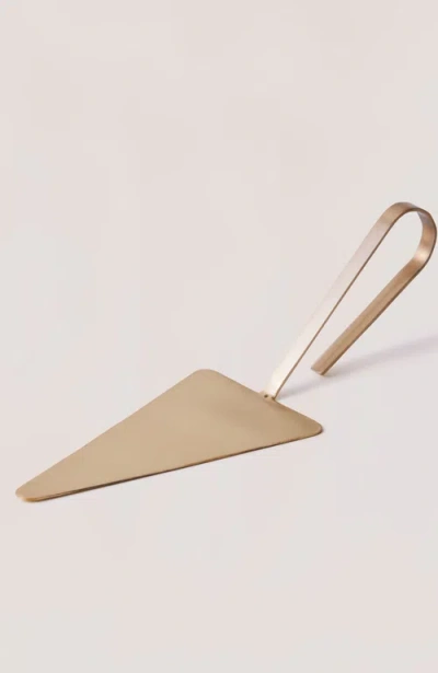 Fleck Loop Cake Server In Bronze