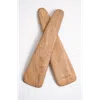 Fleck Loop Salad Servers In Natural