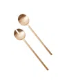 Fleck Loop Salad Servers, Pair In Gold
