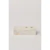 Fleck Marble Candle Holder In White