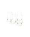 Fleck Tall Cremini Tumbler - Set Of 4 In Transparent