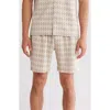 Fleece Factory Argyle Shorts In Creamy Grey