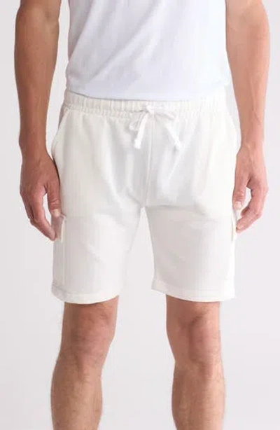 Fleece Factory Cargo Shorts In Off White